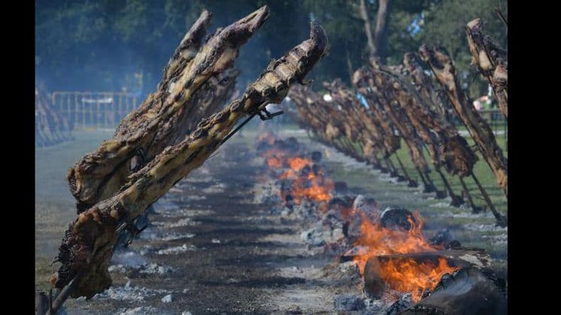 Acevedo celebra la 8ª edición de la Fiesta de la Estaca con asado y folklore
