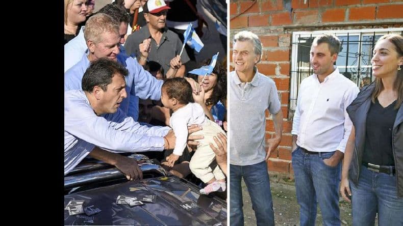 Macri y Massa visitaron José C. Paz junto a sus candidatos provinciales