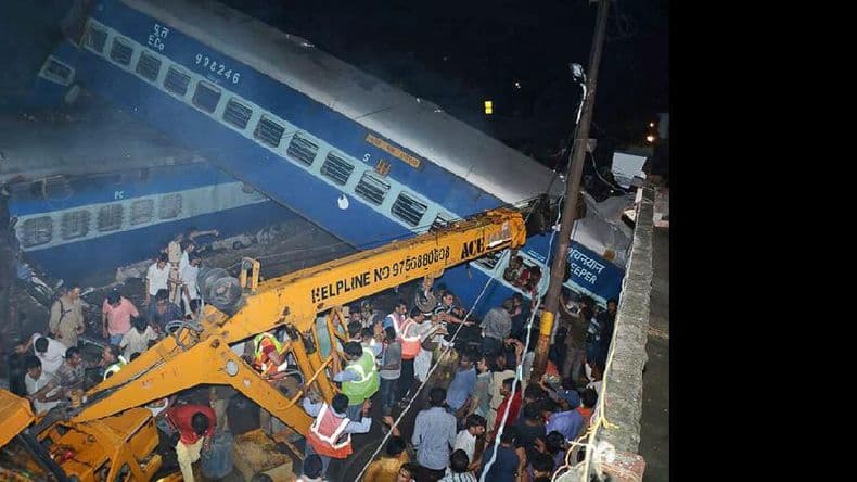 Veintitrés muertos en un accidente de tren en India