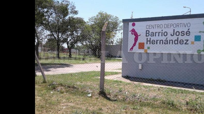 Avanzan las obras para que el barrio Hernández tenga su polideportivo