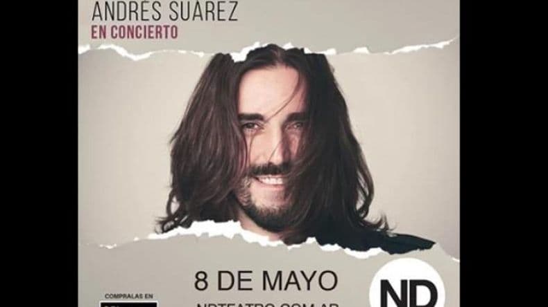 El cantautor Andrés Suárez visitará la Argentina con su gira #Asamérica