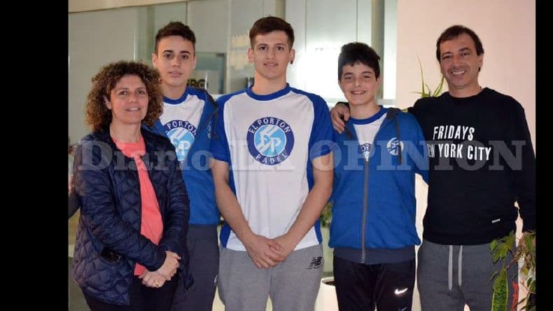Pádel: tres pergaminenses campeones en el Nacional de Menores de La Plata