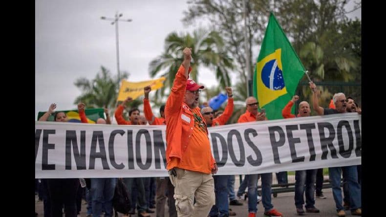 Petroleros en huelga abren otro frente de crisis en Brasil