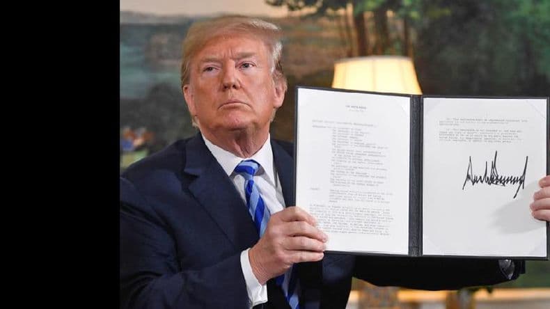 Trump rompe con el acuerdo de política nuclear con Irán