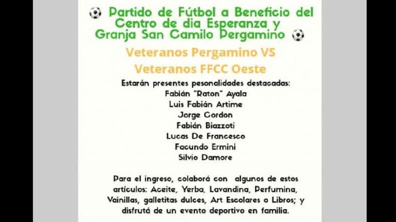 Partido de fútbol benéfico en el Club Sirio Libanés