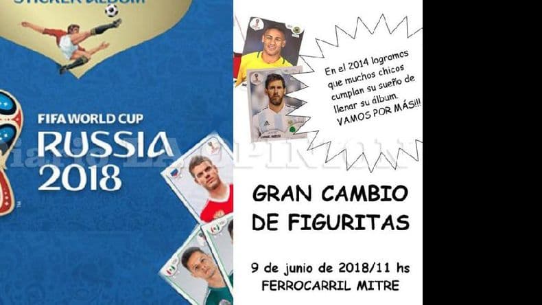 “Gran Cambio de Figuritas del Mundial” en el “Mitre”