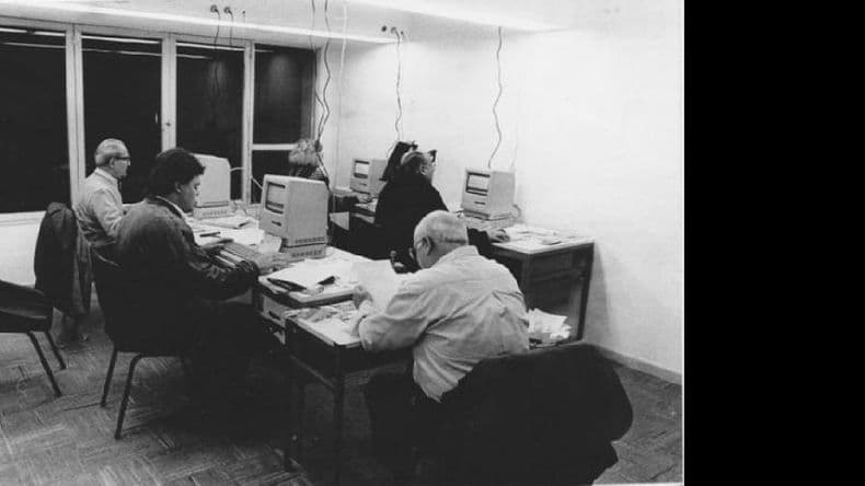 Era una fiesta ir a trabajar, la redacción no tenía desperdicio