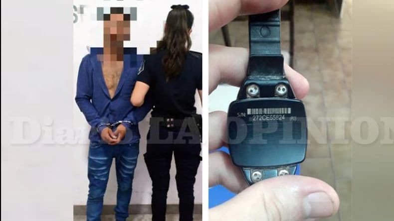 Vio cómo un sujeto se quitaba su pulsera electrónica y lo denunció ante la Policía