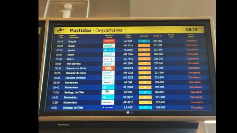 Vuelos: habría demoras y cancelaciones desde el martes por paro de controladores