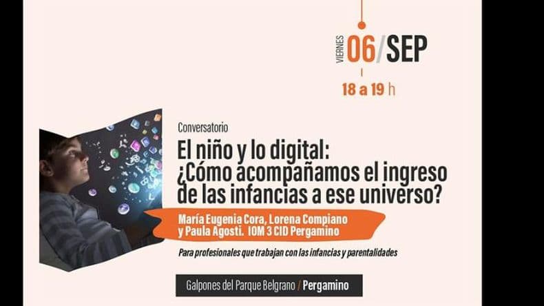 "El niño y lo digital": un conversatorio este viernes en la Feria del Libro