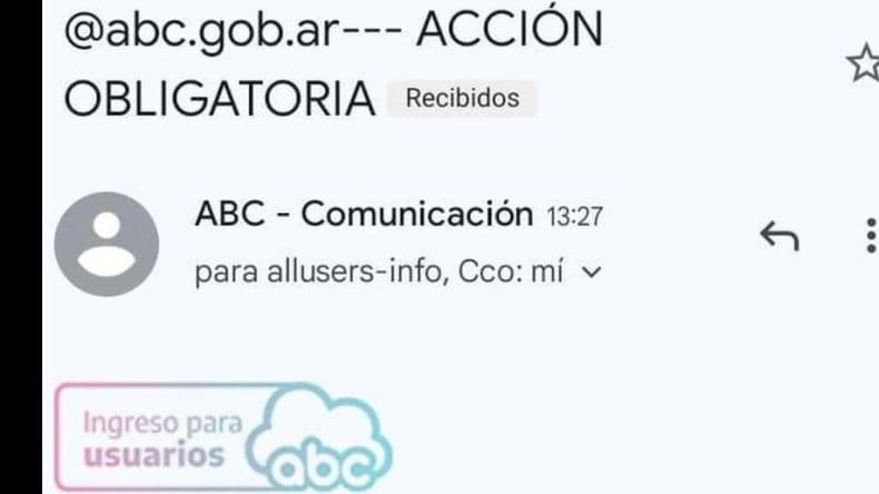 Alerta por un falso mail de Educación con el que le roban datos personales a los docentes