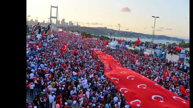 Turquía conmemoró el golpe de julio de 2016 sofocado por Erdogan