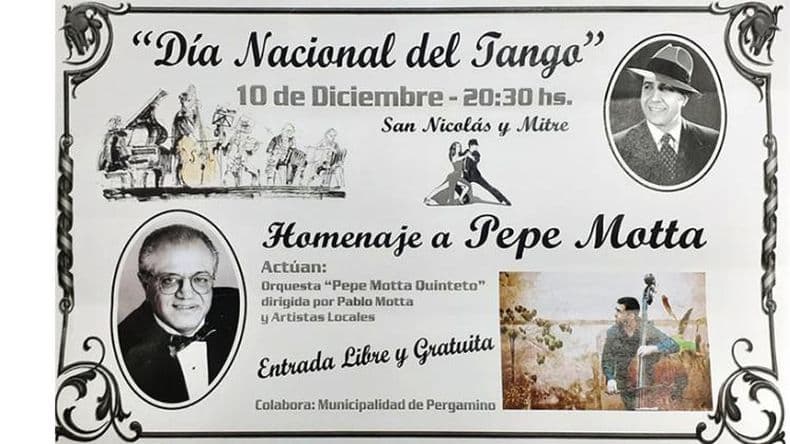 En el Día Nacional del Tango homenajearán a José Luis "Pepe" Motta