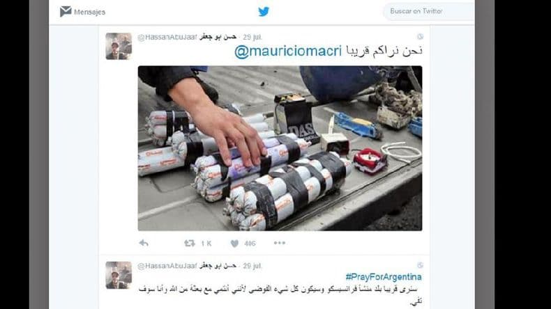 Uno de los twitteros se adjudicó la responsabilidad por las amenazas a Macri
