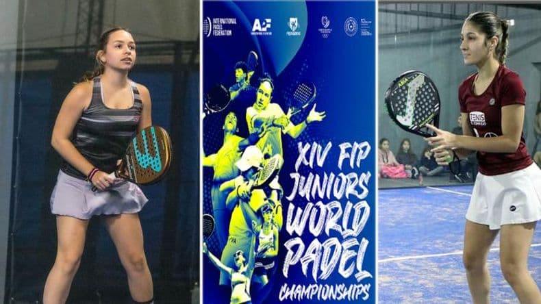 Valentina Andreoli y Valentina Carnevale jugarán el Mundial de Menores de pádel en Asunción
