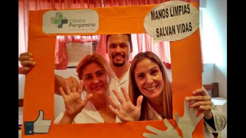La Clínica Pergamino se sumó al Día Mundial del Lavado de Manos