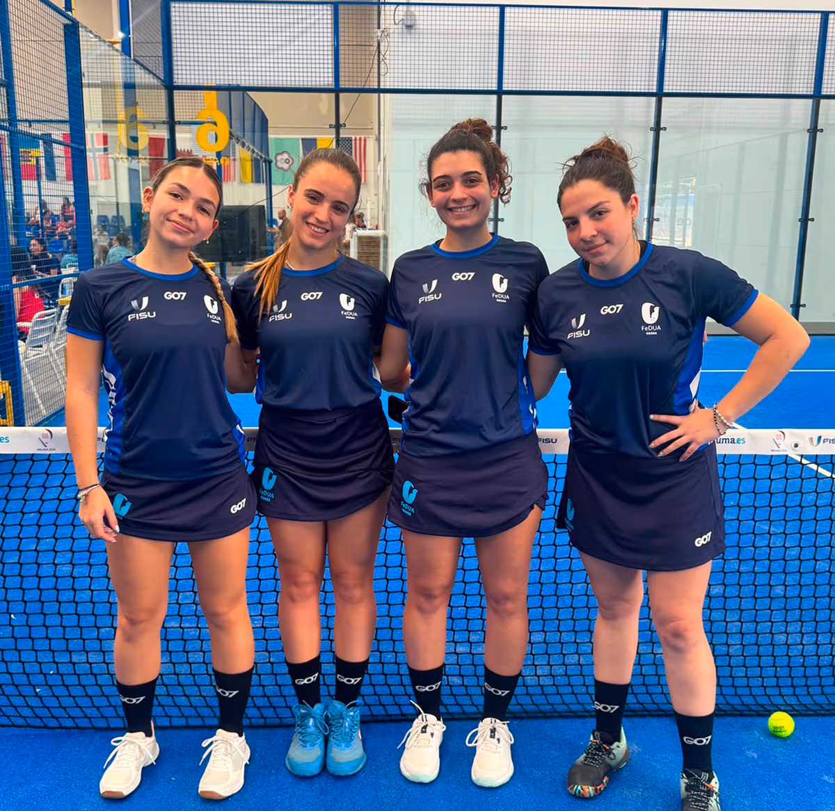 Las hermanas Andreoli dejaron su huella en el Mundial Universitario de Pádel