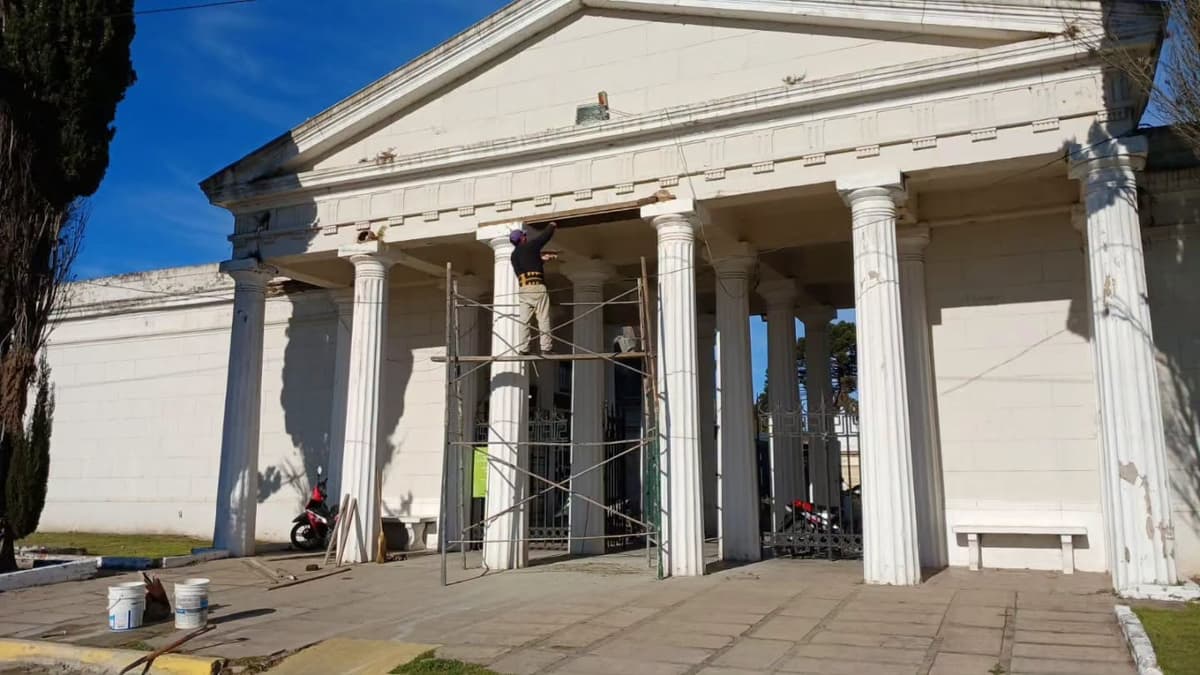 San Pedro: Avanzan las obras de mantenimiento y pintura en el Cementerio Municipal