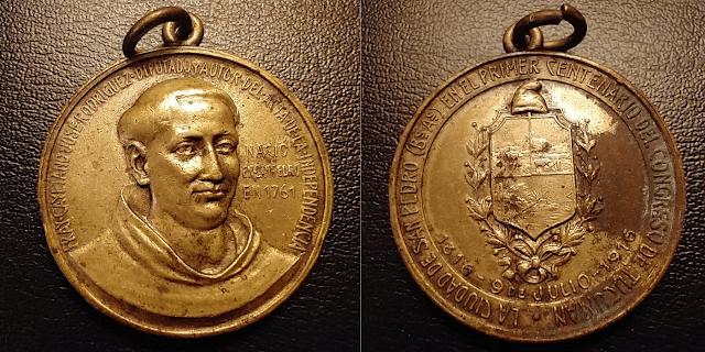 San Pedro: Recuperan una medalla histórica acuñada hace 110 años en homenaje a Fray Cayetano Rodríguez
