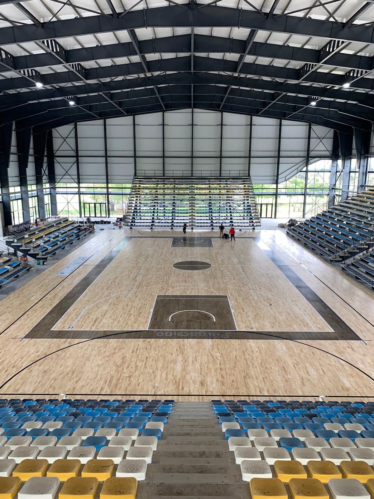 El microestadio de Pergamino, en la etapa final de una obra que trasciende al deporte