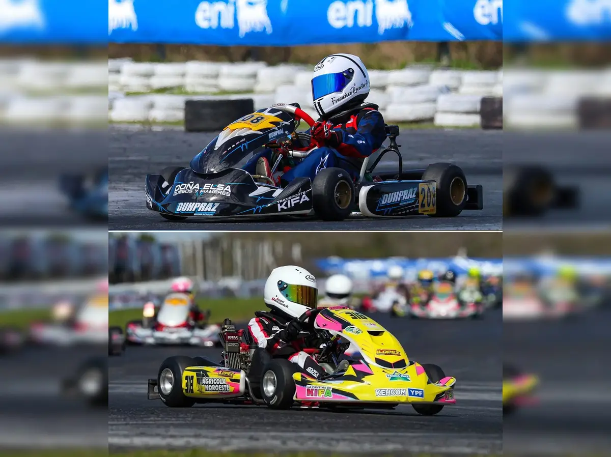 Francisco Reverter e Iván Viscovich lograron su primer podio en Rotax