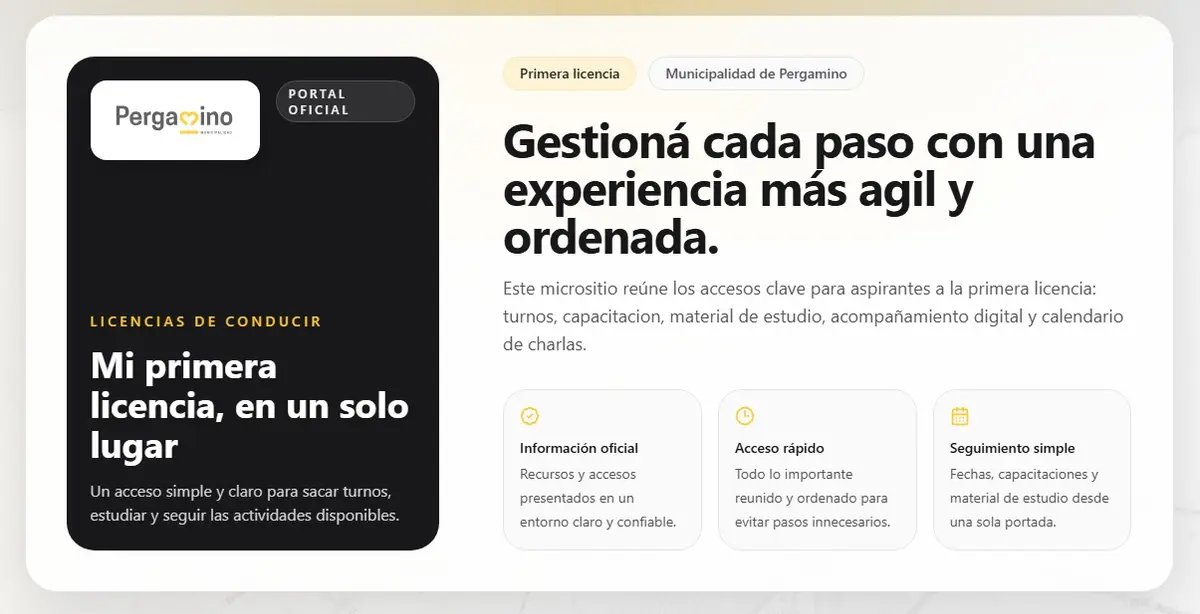 Pergamino suma más herramientas digitales para tramitar la primera licencia de conducir