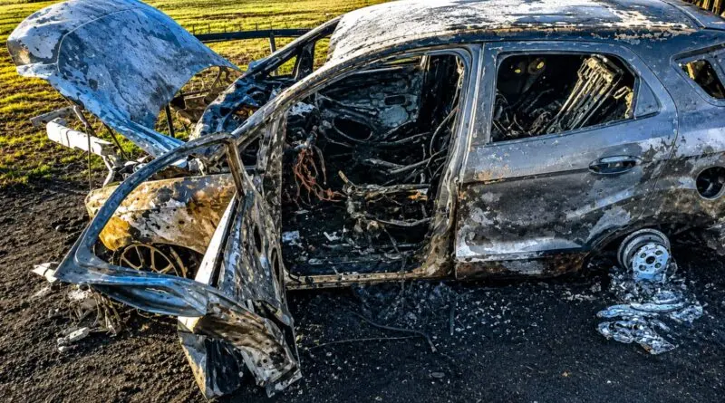 San Pedro: Reconstruyeron el despiste de una EcoSport en Ruta 1001 y analizan si fue intencional