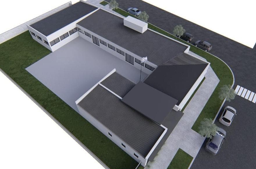 Villa Ramallo: Comenzó la construcción del nuevo edificio de la Escuela Secundaria N° 4