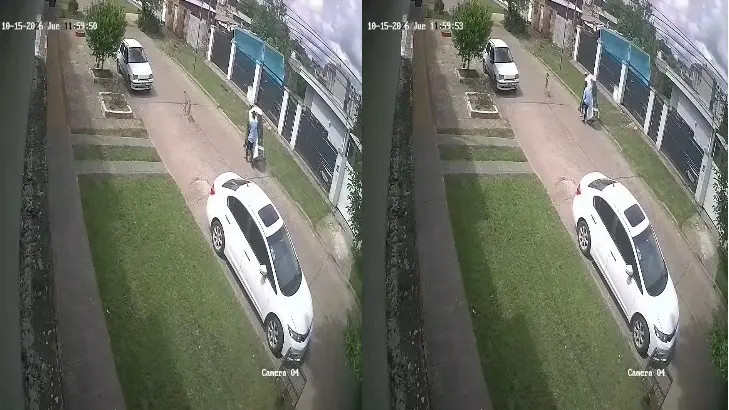 Dos sujetos robaron una heladera de una casa y los detuvieron cuando la trasladaban con una zorra