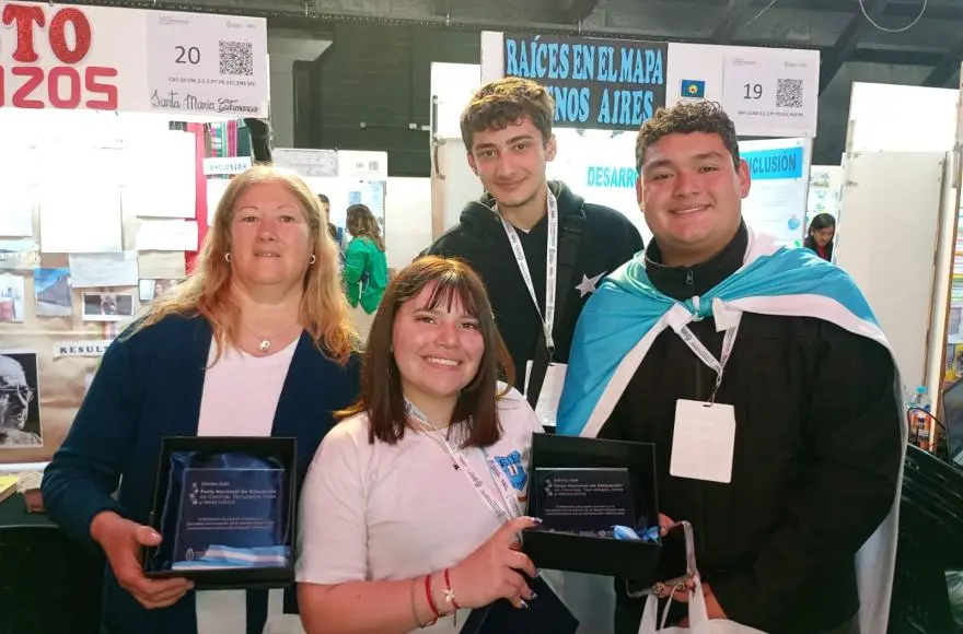 Estudiantes de Villa Ramallo recibieron una distinción nacional por un proyecto ambiental