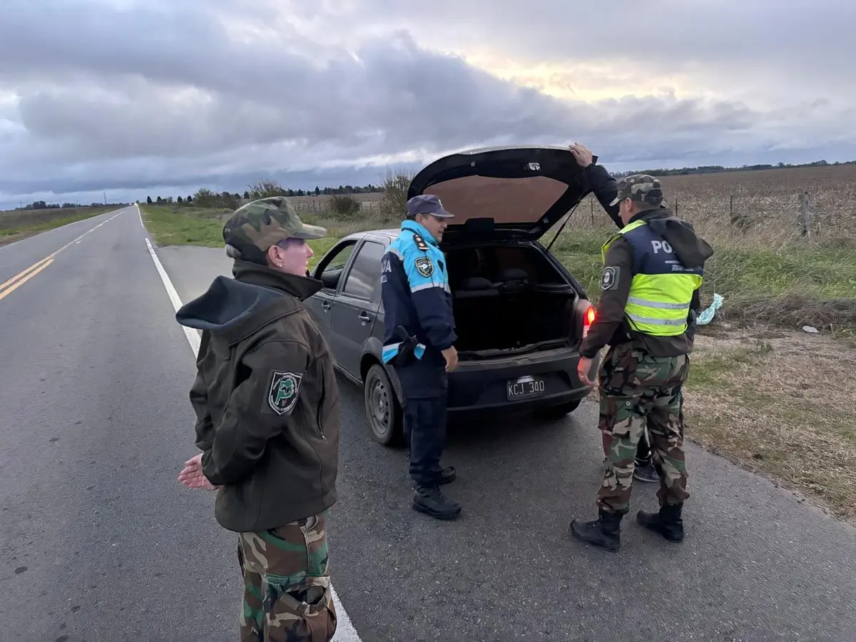 La Policía Rural se desplegó en operativos de controles vehiculares con cinco aprehendidos