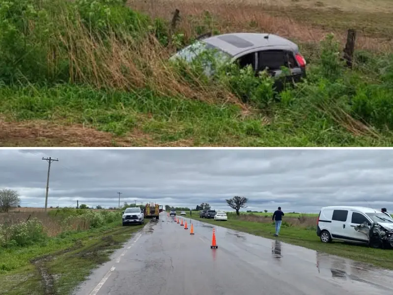 Ramallo: Triple choque en la Ruta 51, dos conductores fueron hospitalizados