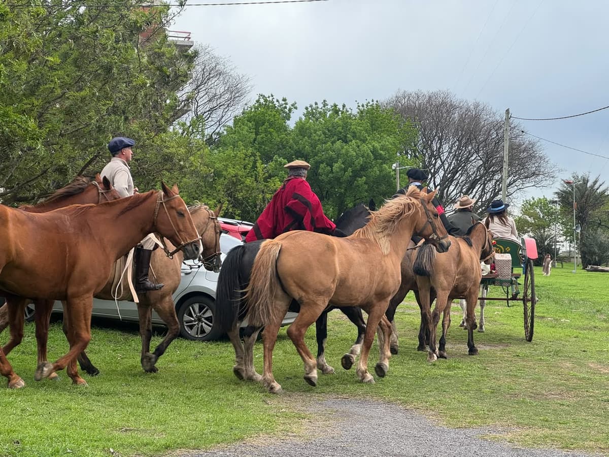 San Nicolás fue el destino final de la tradicional peregrinación a caballo desde Luján
