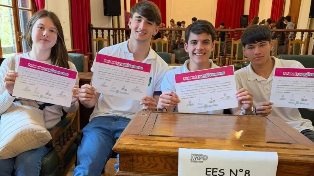 Un estudiante de La Violeta representará a Pergamino en el Parlamento Juvenil Bonaerense