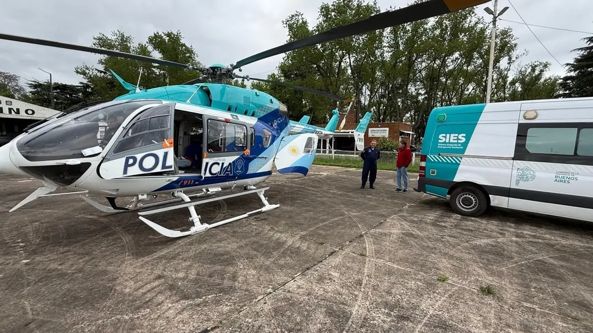 Un nuevo vuelo sanitario trasladó a un paciente desde Pergamino a un centro de alta complejidad de CABA