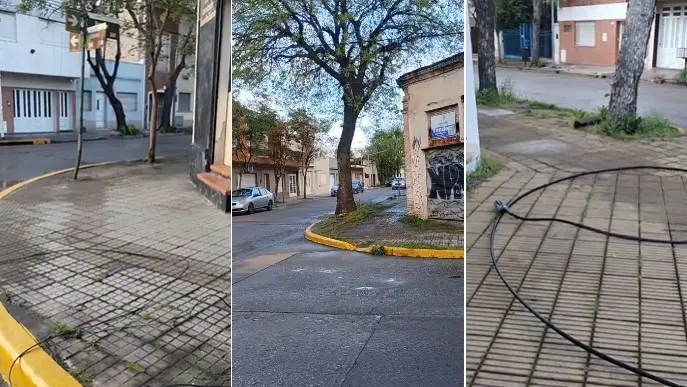 Vandalismo y robo de cables provocaron cortes de servicios en pleno centro de Pergamino